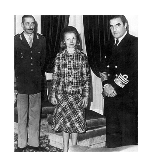 Videla , Isabel y Massera